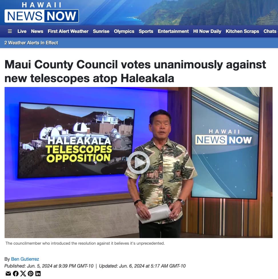 Maui County Council Resolution